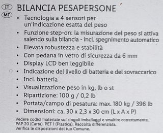 Bilancia pesapersone Silvercrest