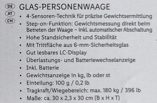 Bilancia pesapersone Silvercrest