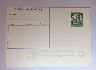 Lotto numero 2 cartoline postali