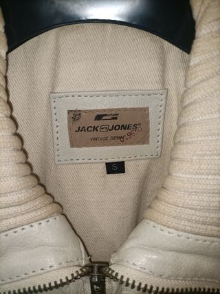 Cazadora de piel Jack & Jones