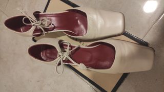 Zapatos fiesta beige