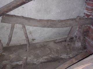 Arado romano de madera de dos animales