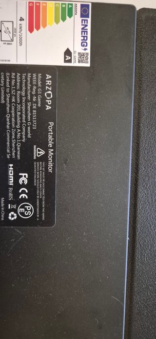 Monitor Gaming Arzopa G1