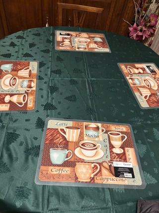 Set 6 Tovagliette Americane In Plastica - 28x43 Cm, Lavabili, Decorazione Cucina - Foto 11