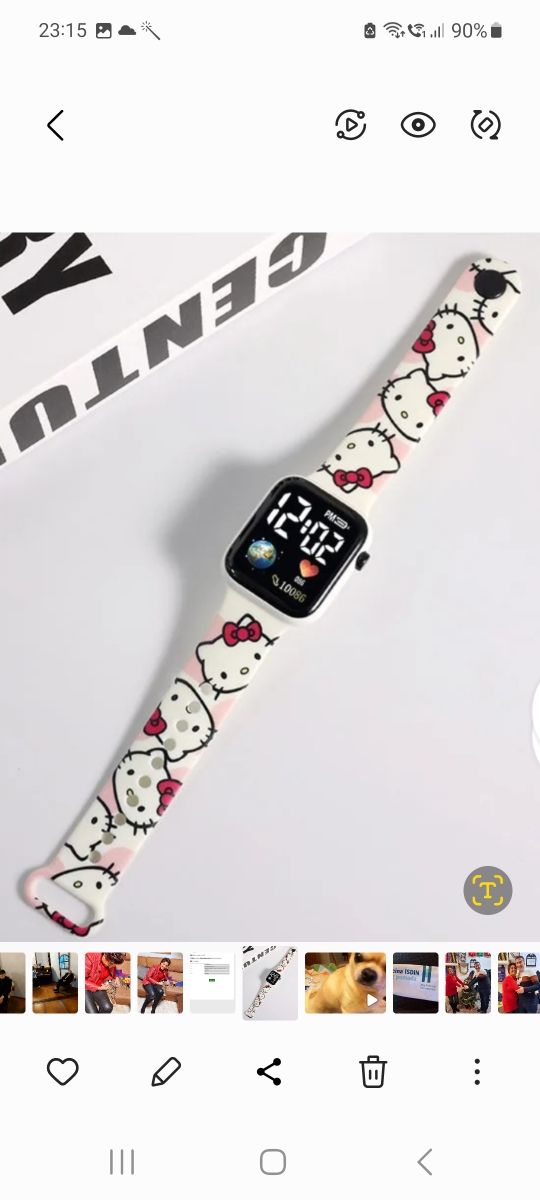 Reloj digital LED Hello Kitty, Nuevo.