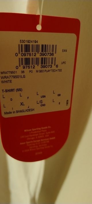 T-shirt uomo Wilson tg L