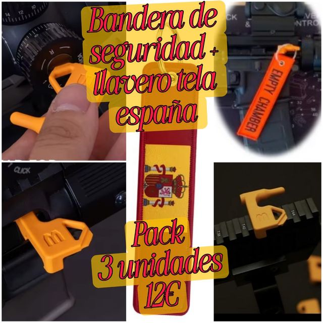 Safety flag bandera seguridad para 9 mm