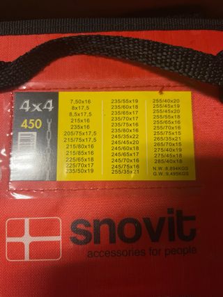 Juego de Cadenas para nieve rueda 4x4 a estrenar
