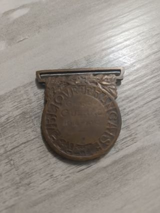 Medalla primera guerra mundial