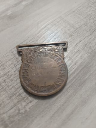 Medalla primera guerra mundial