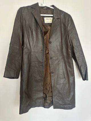 Abrigo PIEL mujer marron