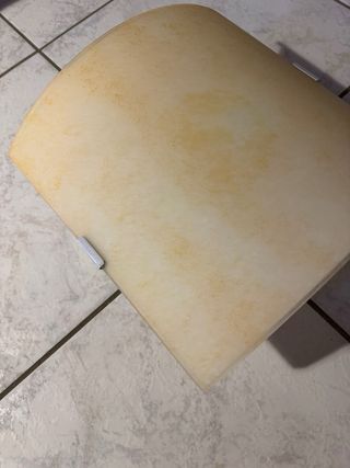 Plafoniera applique muro vetro beige opaco