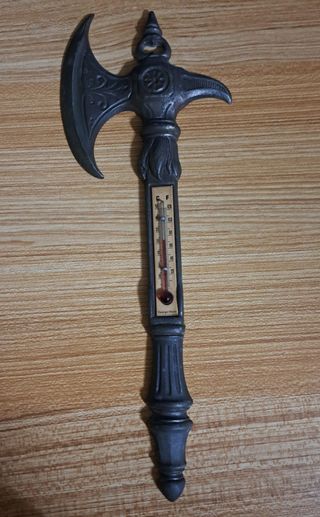 Termometro da interni ascia vichinga vintage