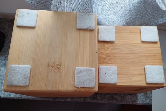 Set di 2 contenitori bambù 