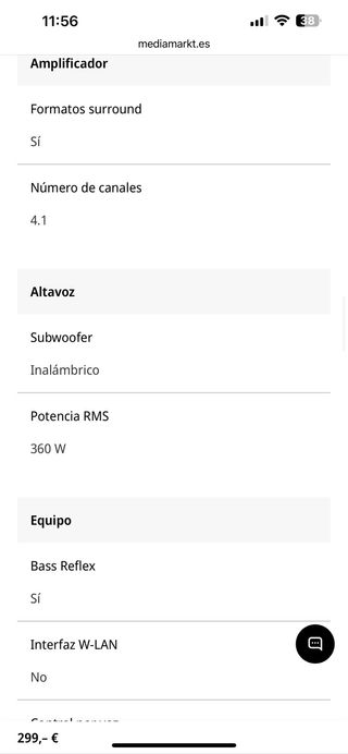 Barra de sonido LG SK5R Sistema 4.1 HiRes 480 W