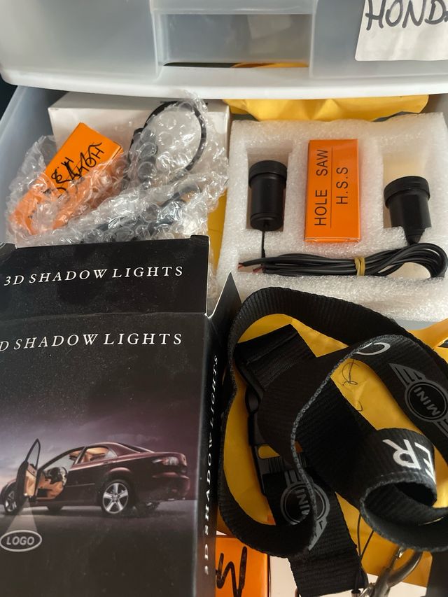 5 kits proyectores logos marca coche 12v honda