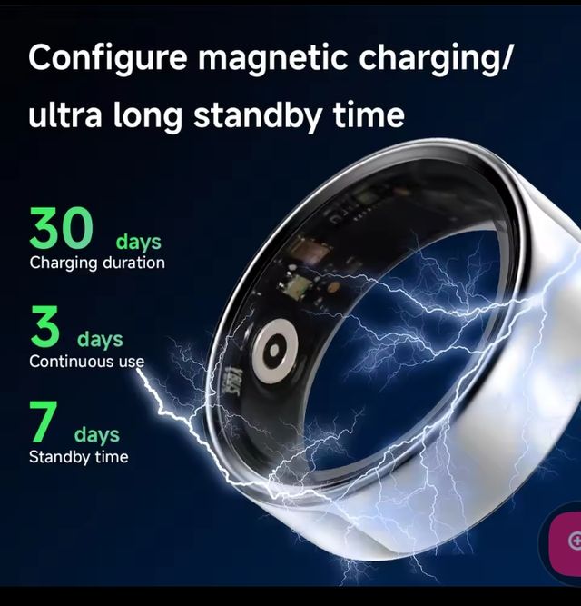 Nuovo anello intelligente Smart Fitness Ring misura 9