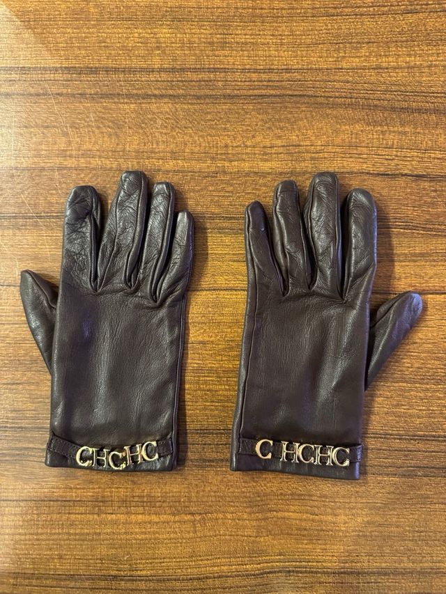 Guantes piel Carolina Herrera