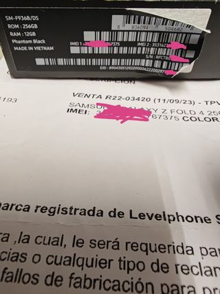 Samsung fold 4 5G 256 gb 12 ram