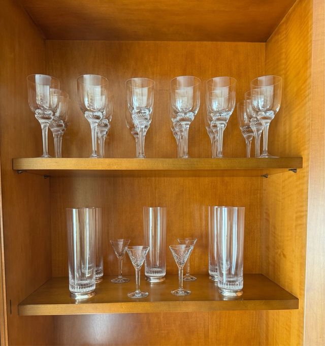 Copas cava/vino cristal retro