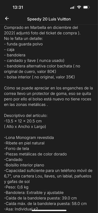 Speedy 20 louis vuitton