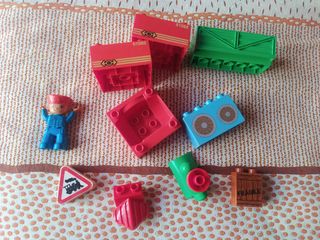 Piezas Lego duplo tren