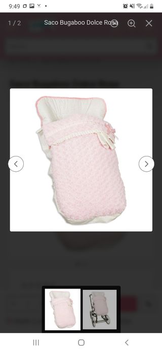Saco  carrito bebe 3 usos Dolce rosa Babyline