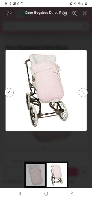 Saco  carrito bebe 3 usos Dolce rosa Babyline