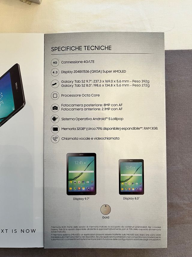 Tablet samsung Tab S2 