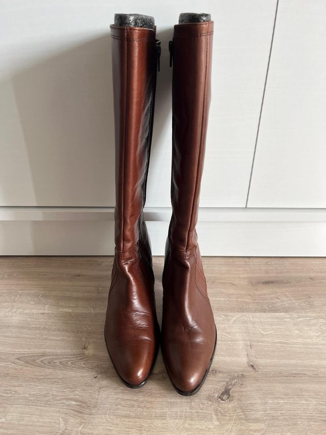 Botas de piel marrones Giko