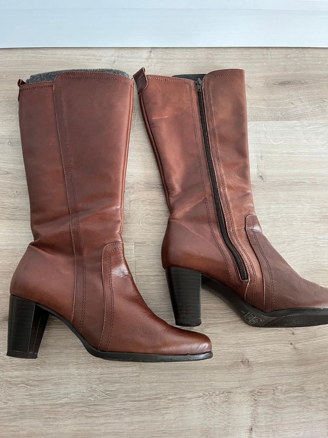 Botas de piel marrones Giko