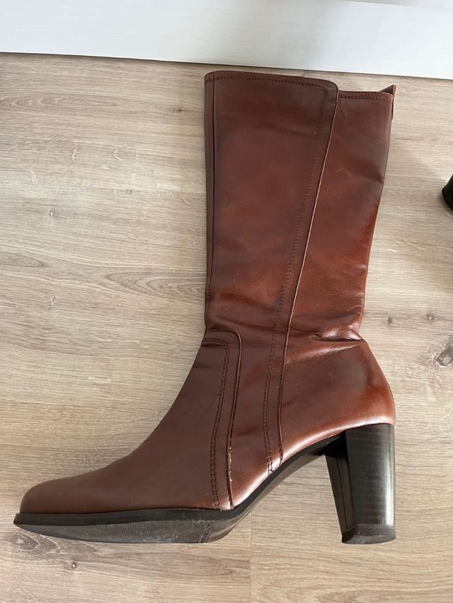 Botas de piel marrones Giko