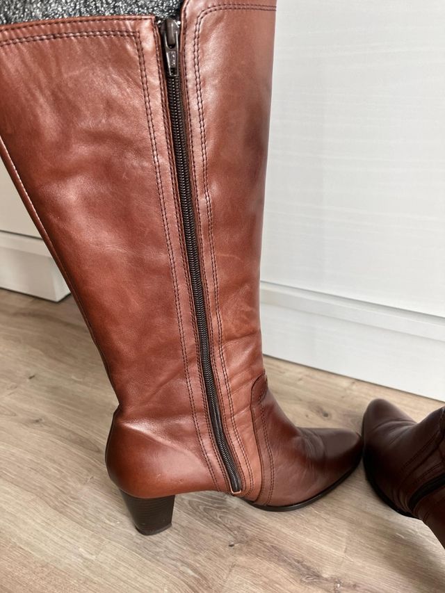 Botas de piel marrones Giko