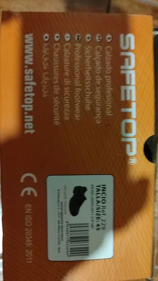 Zapato de trabajo de seguridad e