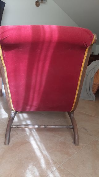 Butaca antigua madera maciza