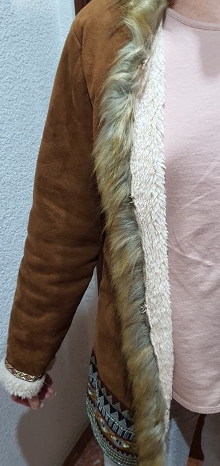 ¡REBAJAS! CHAQUETA ANTE MARRÓN TALLA M