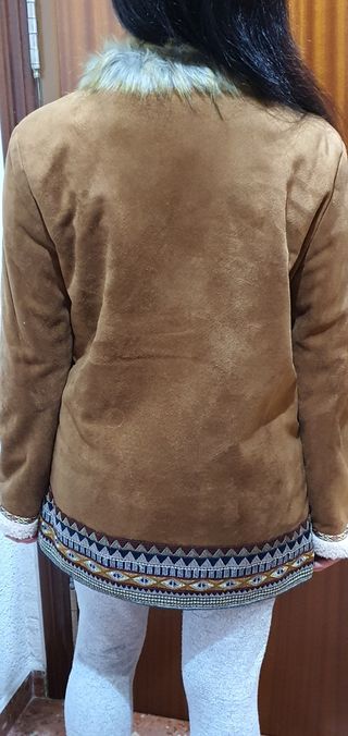 ¡REBAJAS! CHAQUETA ANTE MARRÓN TALLA M