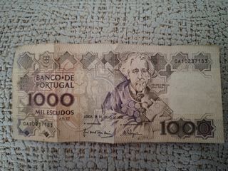 Billete 1000 Escudos Portugal 1990