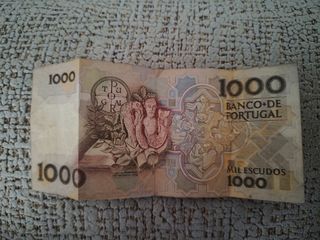 Billete 1000 Escudos Portugal 1990