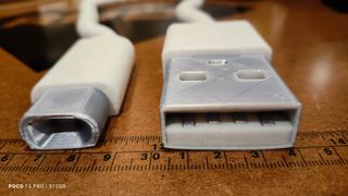 Cable USB-C realizado en 3D