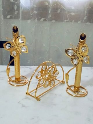 Porta candela e tovaglioli