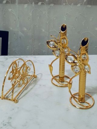 Porta candela e tovaglioli