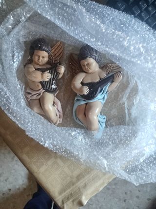 Pareja Angelitos Decoración 