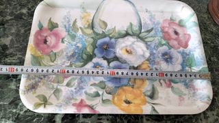 Lote 2 bandejas de plástico