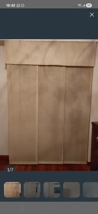 Estor 3 paneles con riel