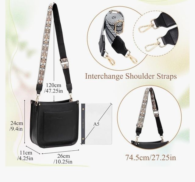 bolso bandolera negro