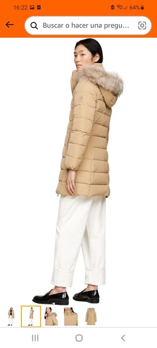 Abrigo tomy hilfiger plumas 