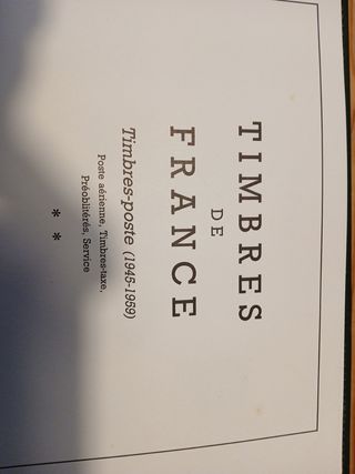 Álbum sellos Francia usados 1945-1959