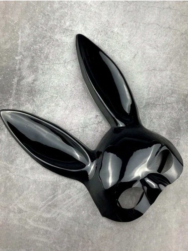 Masschera coniglio nero BDSM