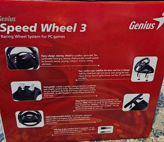 Genius Speed Wheel 3 Volante Pedal Pc Gaming